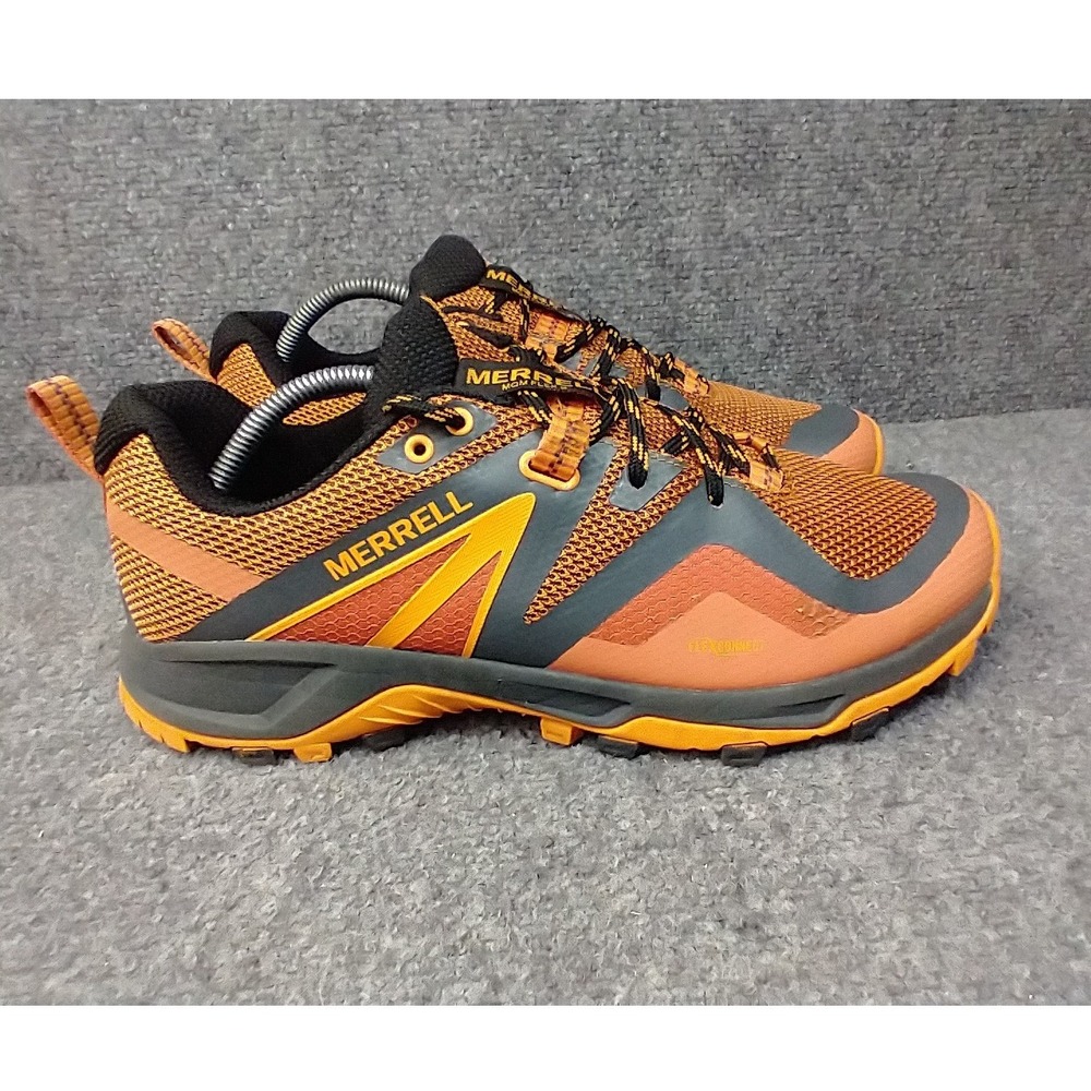 Merrell MQM Flex 2 Hiking Shoes Mens Size 10 Orange Charcoal J033711 Trail Shoe